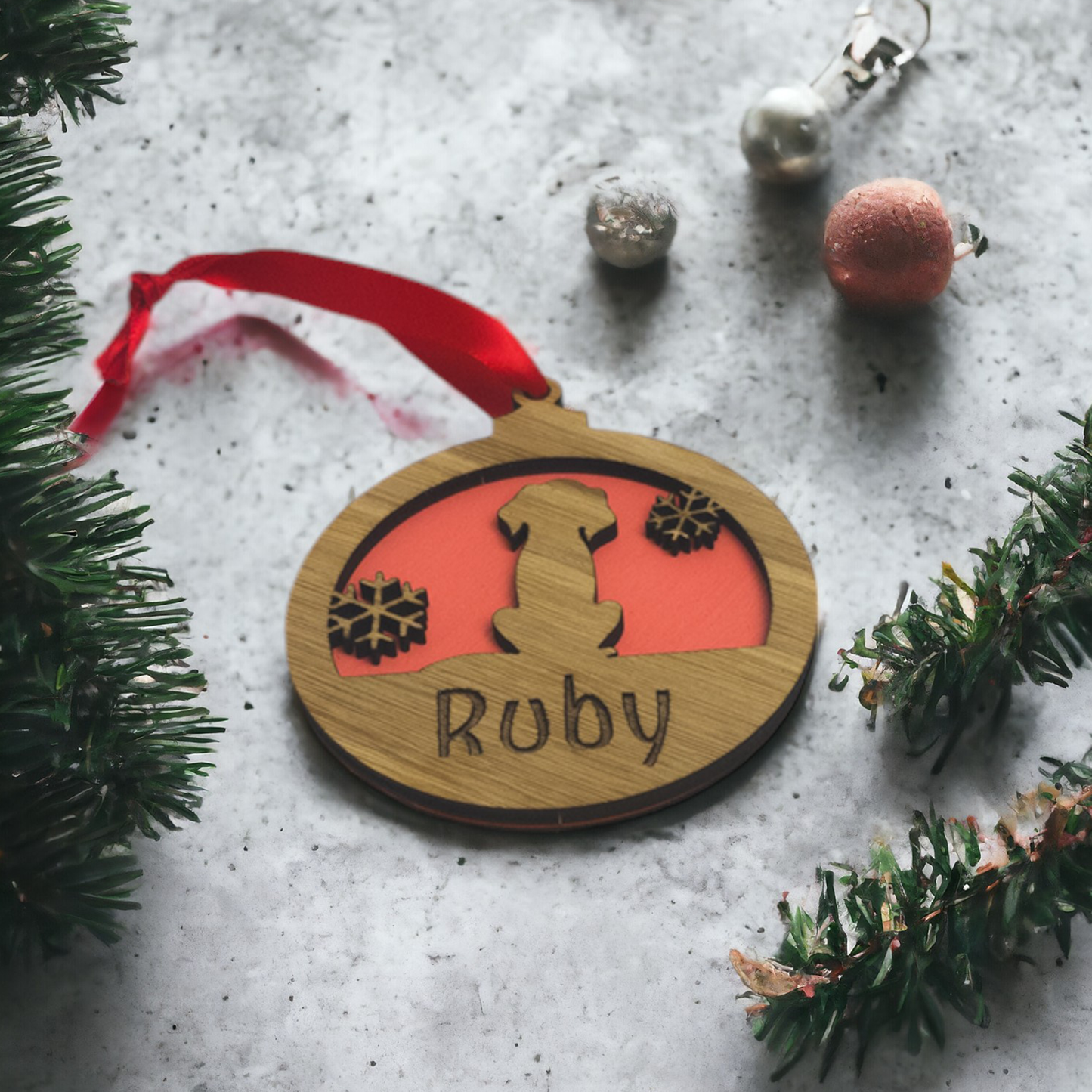 Pet Christmas Bauble | Bunny | Cat | Dog | Personalised Bauble | Christmas Tree