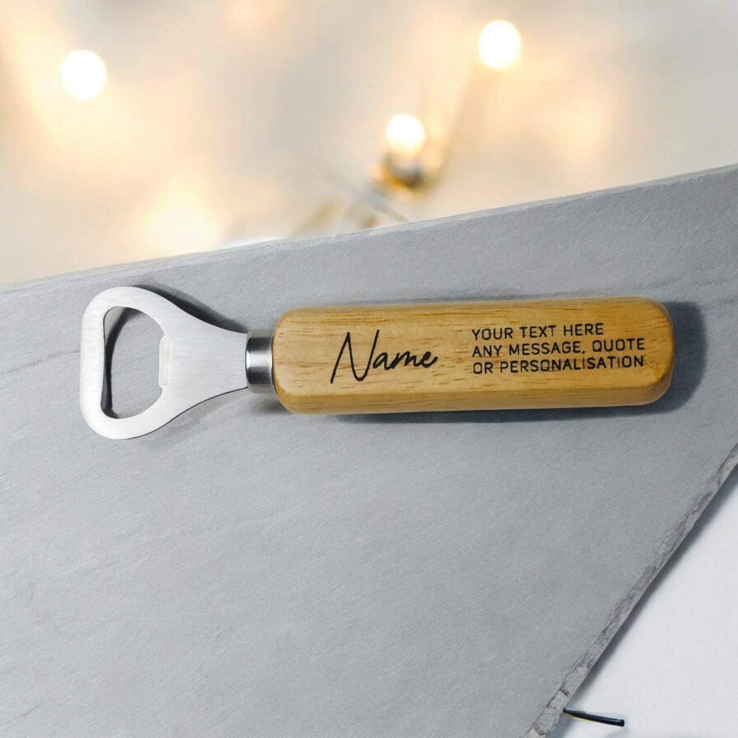 Personalised Bottle Opener | Gift | Wooden | Laser Engraved | Present | Friends