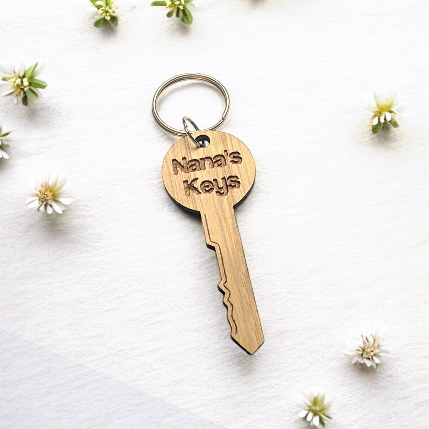 Mothers Day Gift | Personalised Keyring | Key-Shaped Keyring | Keepsake | Key Accessories
