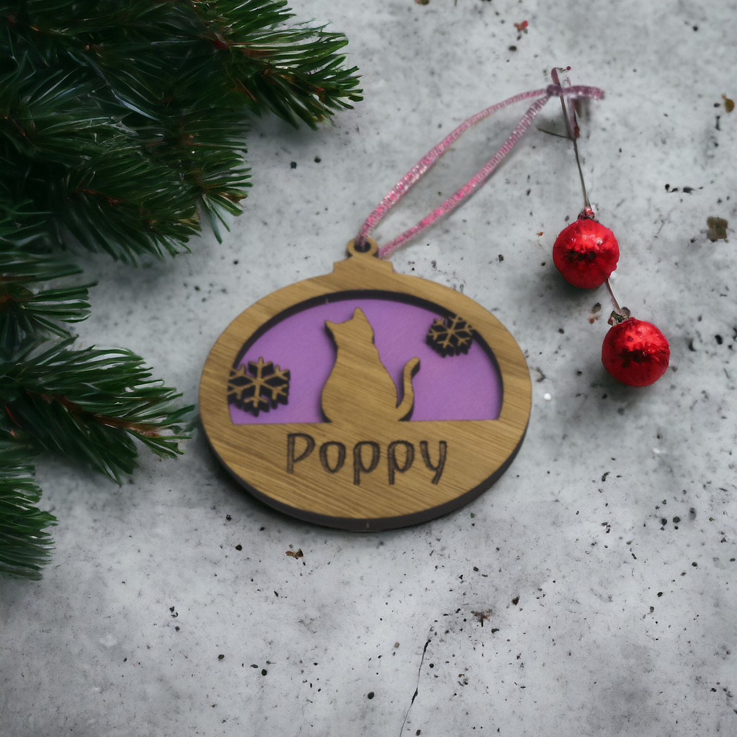 Pet Christmas Bauble | Bunny | Cat | Dog | Personalised Bauble | Christmas Tree