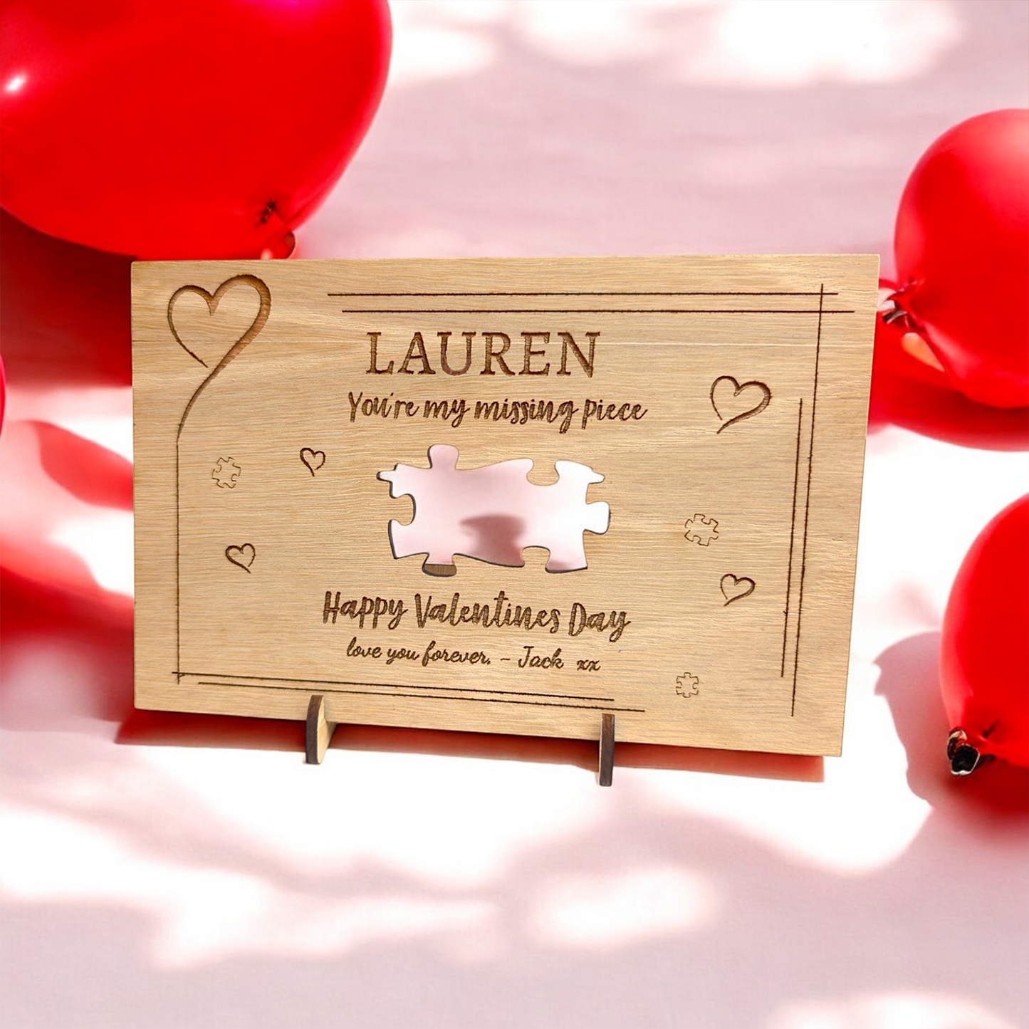 Valentines You're My Missing Piece Sign | Valentines Plaque | Personalised Gift | Special Someone