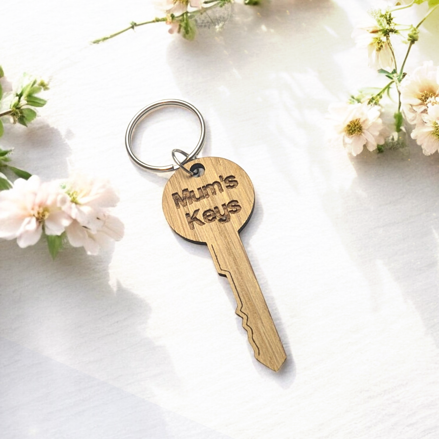 Mothers Day Gift | Personalised Keyring | Key-Shaped Keyring | Keepsake | Key Accessories