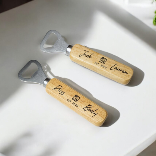 Personalised Bottle Opener | New Home | Gift | Wooden | Laser Engraved | Present
